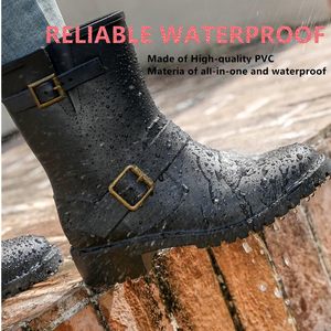 <span class=keywords><strong>Botas</strong></span> <span class=keywords><strong>de</strong></span> Lluvia <span class=keywords><strong>de</strong></span> PVC para <span class=keywords><strong>Mujer</strong></span> YL-25081 <span class=keywords><strong>de</strong></span> Alta Calidad, Resistentes al <span class=keywords><strong>Agua</strong></span>, para Exteriores y Granja, Altura Media Pantorrilla - Product Image 5