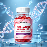 Gummies de collagène OEM ODM avec vitamines C, E, biotine et peptides de collagène hydrolysés – 60 unités pour le soutien énergétique des adultes
