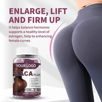 Gummies en gros pour l'amélioration des hanches et des fesses, favorisant l'équilibre hormonal, complément alimentaire, supplément de Maca en gummies pour les hanches et les fesses