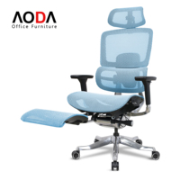 Chaise de bureau robuste 250KG avec cadre en alliage d'aluminium et siège coulissant Chaise de gestionnaire certifiée BIFMA Silla Ergonomica