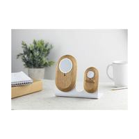 Accessoires de bureau en bois-Station de charge 2 en 1 pour montre Magsafe et téléphone, support de chargeur double