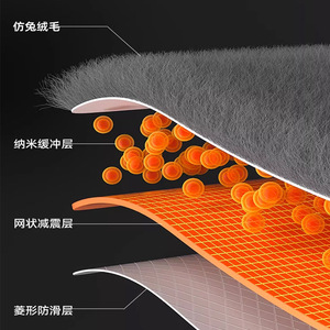 Housse de volant de voiture en peluche, hiver, chaude, antidérapante, 38 cm, gris, noir, rose, tissu microfibre, taille universelle - Product Image 1