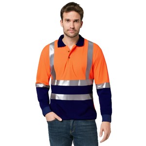 Polo réfléchissant à séchage rapide et absorbant la transpiration pour chantier, idéal pour les travailleurs des champs pétrolifères, des mines <span class=keywords><strong>de</strong></span> charbon et la sécurité routière nocturne - Product Image 5