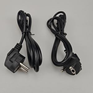 سلك كهرباء تيار متردد بقطر سلكي 3 شقوق من الاتحاد الأوروبي ، سلك كهربائي بواجهة 3PIN - Product Image 5