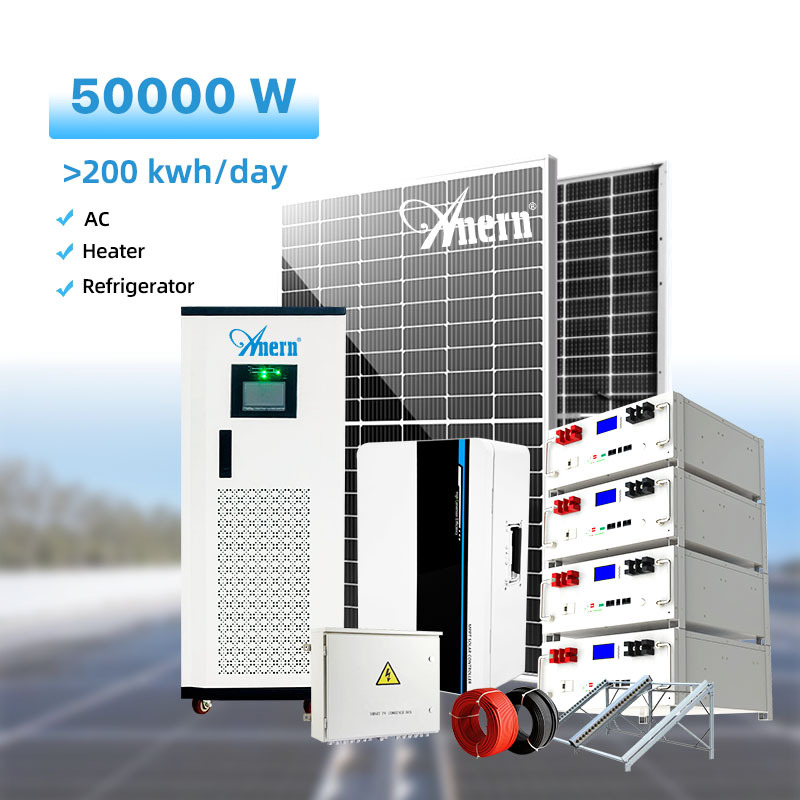 Anern <strong>12kw</strong> <strong>Solar</strong> System Set 12000 Watt <strong>Solar</strong> Panel System <strong>12kw</strong> Hybrid <strong>Solar</strong> Energy System With <strong>Battery</strong>
