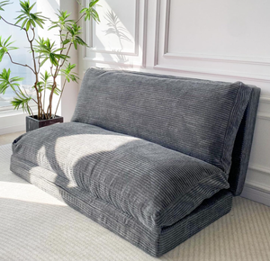 Canapé-<span class=keywords><strong>lit</strong></span> en forme de L, pliable, extra épais, rembourrage en coton, durable, écologique, design moderne, housse lavable avec cordon - Product Image 1