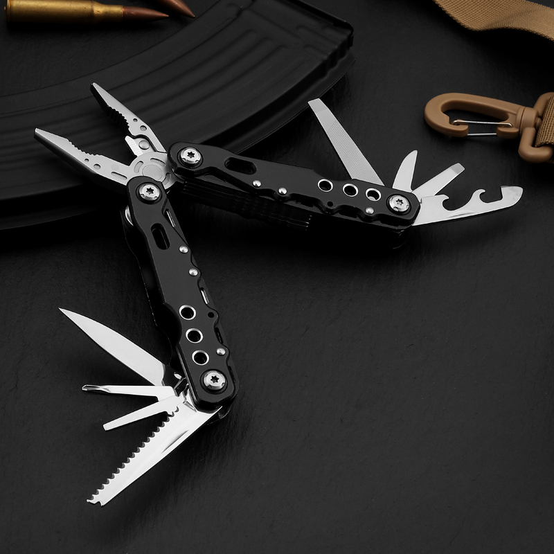 Лидер продаж Amazon, многофункциональный инструмент с алюминиевой ручкой, многофункциональный инструмент для резки, плоскогубцы для кемпинга, комбинированные плоскогубцы