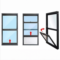 Ventanas Corredizas Verticales Grandes para Cobertizos, Gallineros, Casas de Juegos, Garajes, con Vidrio Templado