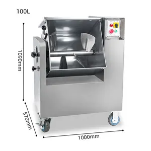 Mezclador de relleno comercial, máquina de alimentos, 220V, 1500W, mezclador de carne de salchicha vegetal multifunción de acero inoxidable