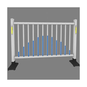Clôture en fer forgé de conception moderne Clôture de rail en acier bon marché pour porte de jardin <span class=keywords><strong>Sécurité</strong></span> étanche pour fabricant - Product Image 6