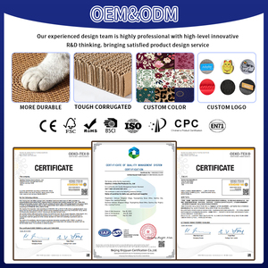 Vente en gros d'usine, <span class=keywords><strong>griffoir</strong></span> pour <span class=keywords><strong>chat</strong></span> en papier ondulé personnalisé de luxe, meubles pour animaux de compagnie respectueux de l'environnement - Product Image 4