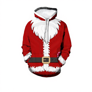 100% Cotton Fleece Solid Hooded <b>Christmas</b> <b>Hoodie</b> for <b>Men's</b> Oversized Fit Eco-Friendly & Quick Dry Winter Wear - Product Image 1