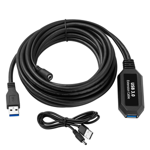 Bochara Actieve Repeater Usb 3.0 Verlengkabel Ingebouwde Ic Chipset Mannelijk Naar Vrouwelijk M/F Folie + Gevlochten Afgeschermde Supersnelheid 5M 10M - Product Image 1