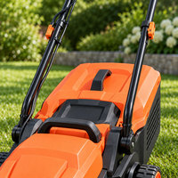 Tondeuse à gazon électrique à pousser machine de coupe d'herbe avec largeur de coupe de 320mm pour coupe d'herbe dans jardins ré