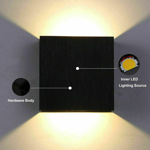 Modern LED 6W Wall Lamp up Down <strong>Sconce</strong> Lighting Black White 85-265v Wall <strong>Lights</strong> for Home Hotel Office Balcony - Product Image 3