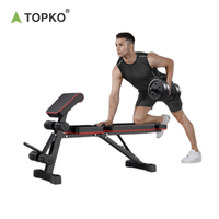 Banc d'entraînement multifonctionnel pliable avec cadre en acier allié, longueur 122 cm, pour entraînement complet du corps