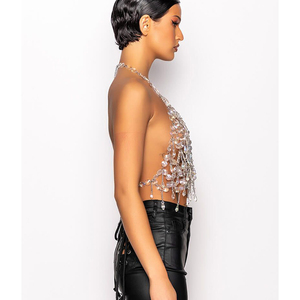 Dây Đeo Cơ Thể Bằng Pha Lê Có Dao Cạo Thả Huyền Ảo Dây Đeo Quyến Rũ Thủ Công Cho Nữ Dây Đeo Áo Ngực Phụ Kiện Trang Sức Cho Bữa Tiệc - Product Image 4