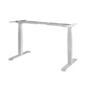 Mesa de mesa com motor duplo ajustável, mesa de mesa com altura ajustável, mesa de mesa com suporte para sentar, móveis de escritório de luxo, 31 unidades