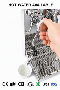 Stainless Steel Espresso <strong>Machine</strong> Dual Pressure Gauge Professional Coffee Maker for Home <strong>Cafe</strong> Use CE GS CB ETL LFGB FDA Certified - Product Image 2