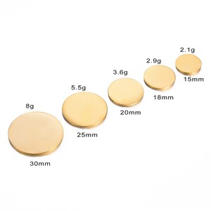 Discos Redondos de Acero Inoxidable Pulido Espejo de 15/18/20/25/30 mm Sin Agujero para Fabricación de Joyería DIY - Product Image 3