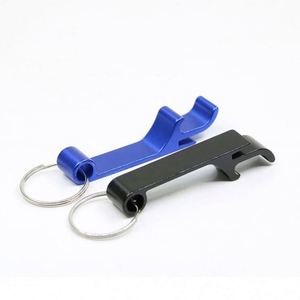 Porte-clés décapsuleur en acier inoxydable avec logo personnalisé - Ouvre-boîte polyvalent - Mousqueton compact et durable imprimé en typographie aux couleurs vives - Product Image 4