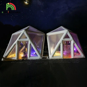 Tente gonflable transparente de luxe en forme de Triangle pour maison, <span class=keywords><strong>Camping</strong></span>, vacances, <span class=keywords><strong>Camping</strong></span>, observation des étoiles - Product Image 3
