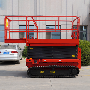 Tải trọng 10M 320kg tự hành theo dõi thang máy cắt kéo di động trên không nền tảng làm việc nâng bàn Nâng Bánh xích kéo - Product Image 6