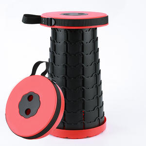 16 "-24" تلسكوبي الثقيلة البلاستيك التخييم كرسي 300 رطل ارتفاع قابل للتعديل المحمولة طوي للنزه الصيد والمخيم - Product Image 6