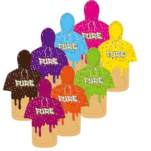 Pure hommes sublimé personnalisé crème glacée à manches courtes enfants maillot de Baseball Logo personnalisé numéro équipe Baseball uniforme court - Product Image 1