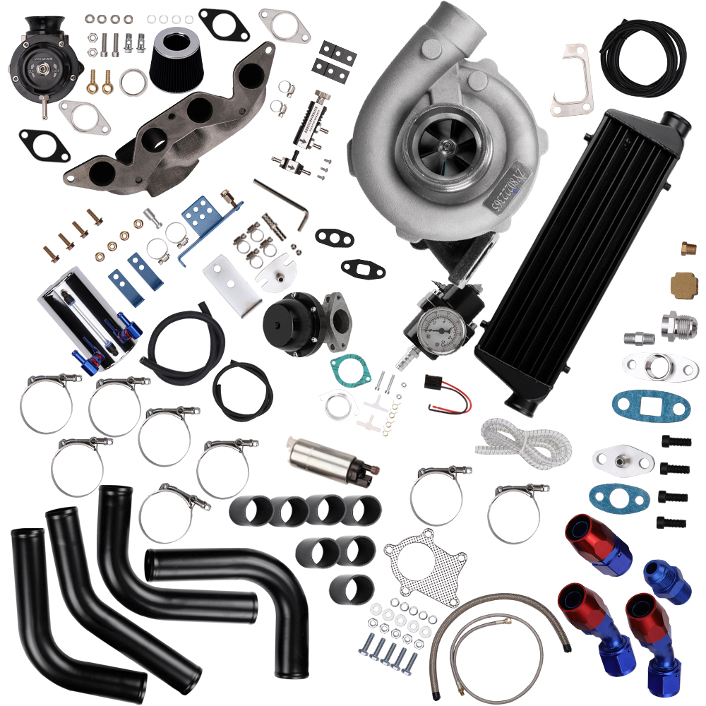 MaXpeedingrods T04E Turbo Kit Wastegate+Intercooler+Manifold 11PCS Kit for Honda Civic D17 EX Auto Parts Image 6