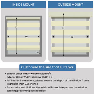 Stores horizontales intelligents, stores enrouleurs, filaires, à batterie, <span class=keywords><strong>double</strong></span> vitrage, tissu uni, occultants, fonctionnent avec Alexa, bureaux, chambres, sur mesure - Product Image 3