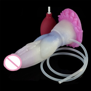 YOCY Animal Dildo Small Knot Wolf Dog Squirting Dildos Realistic Penis Sex Toy for Female Masturbate With <b>Suction</b> Cup S M Size - Product Image 4