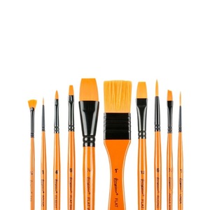 Juego de 10 Pinceles Profesionales Giorgione para Artistas, con Estuche de Lona, para Acuarela, Acrílico y Óleo - Product Image 5