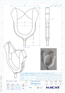 60104298 Abrazadera de fijación de cableado automotriz de 50 mm con sistema de pulgadas, tipo melocotón, para herramientas y plantillas de fijación de cableado - Product Image 4