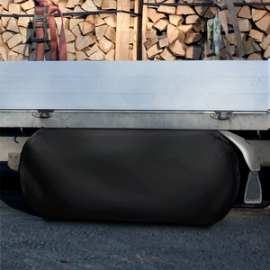 2 Fundas para Ruedas de Autocaravana, Aptas para Ruedas Dobles de 27 a 30 Pulgadas de Diámetro, Fundas Impermeables para Neumáticos de Autocaravana, Cubierta para Eje Doble - Product Image 1