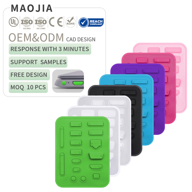 Silicone 16pcs Laptop Port Dust Plugs USB/TYPE-C/RJ45/Audio Jack Protector for Laptop PC MacBook Anti-Dust & Anti-Static Covers