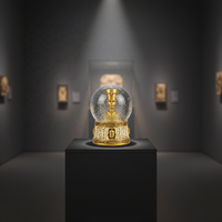 Fabricant de globes à neige personnalisés produit des statues de pharaons égyptiens, souvenirs touristiques, globes à eau pyramidaux personnalisés en résine.