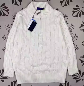 Suéter Cárdigan de Invierno con Cierre de Cremallera de un Cuarto para Hombre, Marca Ral <span class=keywords><strong>Laur</strong></span>, Tejido Jacquard, para Fiestas al Aire Libre, Elegante, 100% Algodón, Secado Rápido, Transpirable - Product Image 4