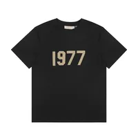 ESSENTIALS High Street Ensembles de T-shirts et Shorts d'été décontractés et sportifs pour Hommes et Femmes, avec lettres floquées 1977