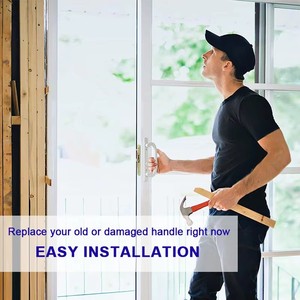 Modern Apartment Villa Patio Sliding Door <strong>Handle</strong> <strong>Lock</strong> Set Key Cylinder Face Plate Mortise <strong>Lock</strong> Full Replacement <strong>Window</strong> <strong>Handle</strong> - Product Image 5