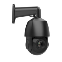 360 ° giratorio negro 5MP 18X Zoom Detección de vehículos humanos 4,7-84,6mm lente varifocal domo de velocidad seguimiento humano en vivo
