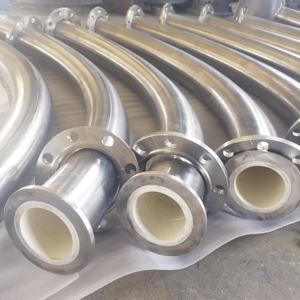 Tubo Cerâmico de Alumina de Alta Pureza para Produção de Baterias de Lítio, Tubo Revestido Resistente à Abrasão para Transferência de Material em Pó - Product Image 3