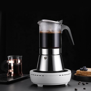 เครื่องชงกาแฟโมก้าพอทแบบถอดประกอบได้ SEECIN ทำจากแก้วใส ใช้กับเตาได้ พร้อมฝาปิด สำหรับ<span class=keywords><strong>ชง</strong></span><span class=keywords><strong>กาแฟ</strong></span>เอสเปรสโซ - Product Image 2