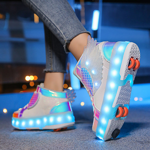 <span class=keywords><strong>Zapatillas</strong></span> Deportivas LED para Niños, con Carga USB, Brillantes, para Niñas y Niños, <span class=keywords><strong>Zapatillas</strong></span> de Patinaje - Product Image 5