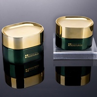 Ensemble de flacons pompe cosmétiques ronds en verre de 40 ml, 100 ml, 120 ml, impression sérigraphique pour emballages personnalisés de soins de la peau (crème, sérum, crème pour le visage)