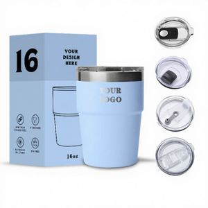 Wholesale 8oz 16oz 304 Stainless Steel Vacuum Insulated 12-24 Hours Thermal Insulation Folding Car <b>Thermos</b> <b>Cup</b>-Portable Home - Product Image 2