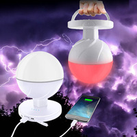 Lampu Darurat Multi-Fungsi Berwarna dengan Strobo SOS LED Kontrol Sentuh Waktu Darurat 3 Jam Dapat Diredupkan IP65 Tahan Air CRI Tinggi 95