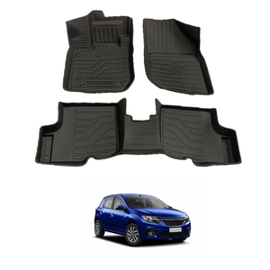 Gran oferta, alfombrilla para coche 3D TPE, goma ecológica, inodoro, fácil de limpiar, uso para <span class=keywords><strong>SANDERO</strong></span> 2017 - Product Image 1