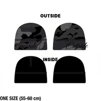Bonnet léger personnalisé pour la course et le cyclisme, style skully, avec logo imprimé à carreaux et camouflage, design original