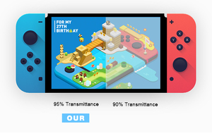 Japón Asahi Glass alta definición Anti-burst Nano 9H 2.5D 0,33mm Game Player Switch Nintendo Protector de pantalla de vidrio templado - Product Image 3